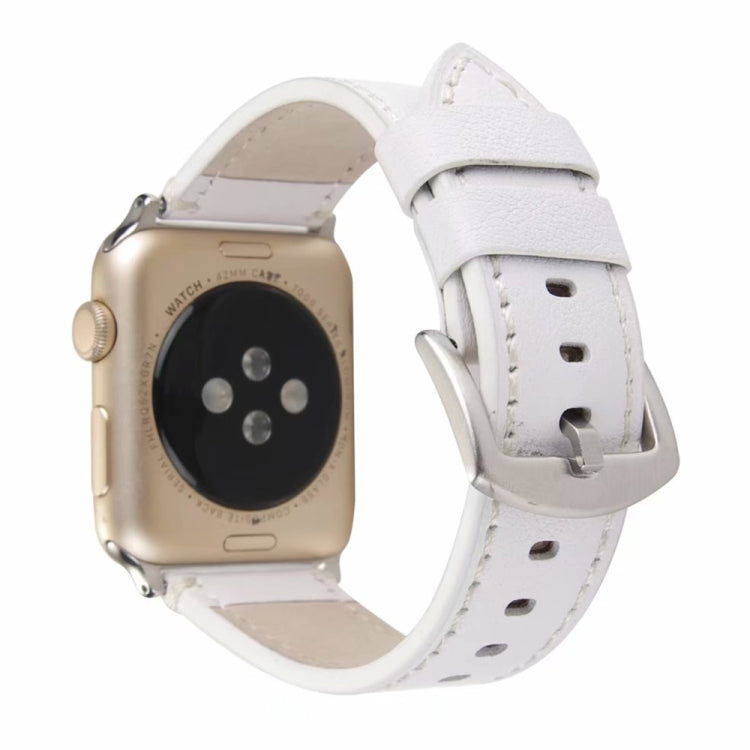 Cinturino in vera pelle di vitello per Apple Watch Series 6 & SE & 5 & 4 40mm / 3 & 2 & 1 38mm, For Apple Watch Series 7 41mm / 6 & SE & 5 & 4 40mm / 3 & 2 & 1 38mm