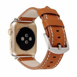 Cinturino in vera pelle di vitello per Apple Watch Series 6 & SE & 5 & 4 40mm / 3 & 2 & 1 38mm, For Apple Watch Series 7 41mm / 6 & SE & 5 & 4 40mm / 3 & 2 & 1 38mm