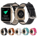 Cinturino in vera pelle di vitello per Apple Watch Series 6 & SE & 5 & 4 40mm / 3 & 2 & 1 38mm, For Apple Watch Series 7 41mm / 6 & SE & 5 & 4 40mm / 3 & 2 & 1 38mm