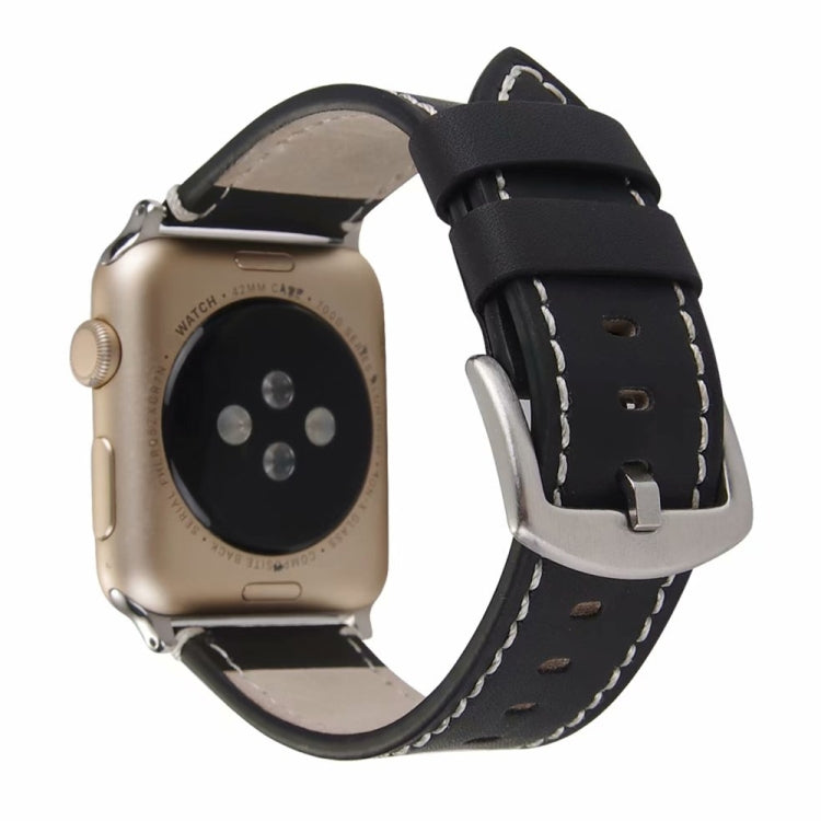 Cinturino in vera pelle di vitello per Apple Watch Series 6 & SE & 5 & 4 44mm / 3 & 2 & 1 42mm, For Apple Watch Series 7 45mm / 6 & SE & 5 & 4 44mm / 3 & 2 & 1 42mm