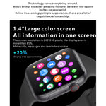 H55Pro Smart Watch Bluetooth con schermo TFT da 1,4 pollici, supporto monitor del sonno / cardiofrequenzimetro / monitor della pressione sanguigna, stile: cinturino in silicone, Style: Silicone Strap(Green), Style: Silicone Strap(Dark Blue)            ...
