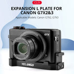 YELANGU CL9 Scheda di espansione fotocamera Piastra L per Canon G7X2/ G7X23, CL9 for Canon G7X2