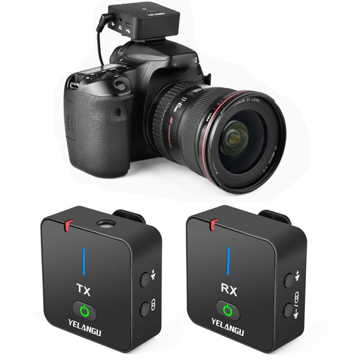 YELANGU MX5 2.4G Wireless Recording Microphone for Live Interview Shooting