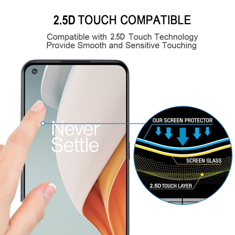 Pellicola in vetro temperato a schermo intero con colla completa, For OnePlus Nord N100, For OnePlus Nord N10 5G, For Google Pixel 5