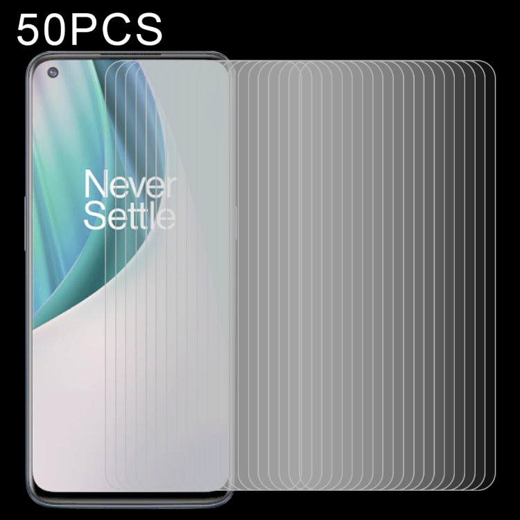 50 pellicole in vetro temperato da 0,26 mm 9H 2,5D, For OnePlus Nord N100, For OnePlus Nord N10 5G, For Google Pixel 5