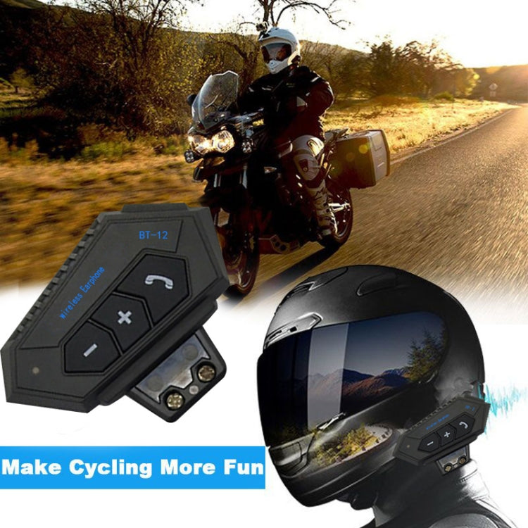 Auricolare Bluetooth per casco moto BT12 Auricolare Bluetooth interfono per moto, BT12