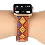 Cinturino in pelle etnica per Apple Watch Series 6 & SE & 5 & 4 40mm / 3 & 2 & 1 38mm, For Apple Watch Series 7 41mm / 6 & SE & 5 & 4 40mm / 3 & 2 & 1 38mm
