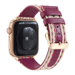 Cinturino in pelle etnica per Apple Watch Series 6 & SE & 5 & 4 40mm / 3 & 2 & 1 38mm, For Apple Watch Series 7 41mm / 6 & SE & 5 & 4 40mm / 3 & 2 & 1 38mm