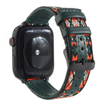 Cinturino in pelle etnica per Apple Watch Series 6 & SE & 5 & 4 40mm / 3 & 2 & 1 38mm, For Apple Watch Series 7 41mm / 6 & SE & 5 & 4 40mm / 3 & 2 & 1 38mm