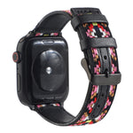 Cinturino in pelle etnica per Apple Watch Series 6 & SE & 5 & 4 44mm / 3 & 2 & 1 42mm, For Apple Watch Series 7 45mm / 6 & SE & 5 & 4 44mm / 3 & 2 & 1 42mm