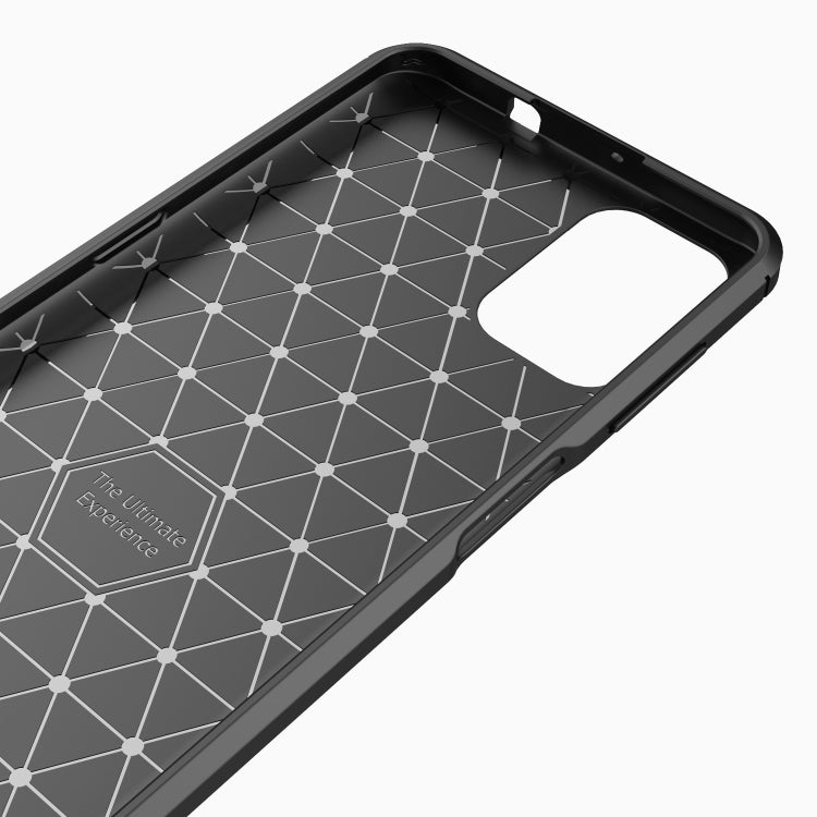 Custodia in TPU in fibra di carbonio con trama spazzolata, For Motorola Moto G9 Plus, For Motorola One Fusion