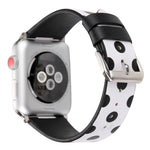 Cinturini di ricambio in pelle serie Fashion Wave Dot per Apple Watch Series 6 e SE e 5 e 4 40 mm / 3 e 2 e 1 38 mm, For Apple Watch Series 8&7 41mm / SE 2&6&SE&5&4 40mm / 3&2&1 38mm