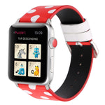 Cinturini di ricambio in pelle serie Fashion Wave Dot per Apple Watch Series 6 e SE e 5 e 4 40 mm / 3 e 2 e 1 38 mm, For Apple Watch Series 8&7 41mm / SE 2&6&SE&5&4 40mm / 3&2&1 38mm