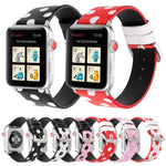 Cinturini di ricambio in pelle serie Fashion Wave Dot per Apple Watch Series 6 e SE e 5 e 4 40 mm / 3 e 2 e 1 38 mm, For Apple Watch Series 8&7 41mm / SE 2&6&SE&5&4 40mm / 3&2&1 38mm