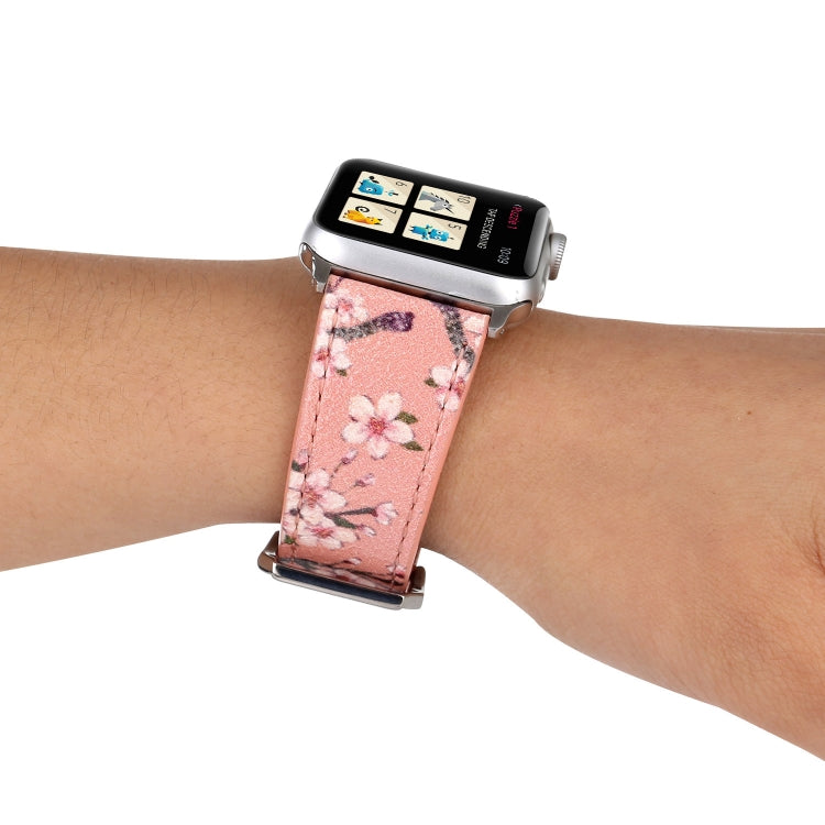Cinturini di ricambio in pelle serie Plum per Apple Watch Series 6 e SE e 5 e 4 44 mm / 3 e 2 e 1 42 mm, For Apple Watch Ultra 49mm / Series 8&7 45mm / SE 2&6&SE&5&4 44mm / 3&2&1 42mm, For Apple Watch Series 7 45mm / 6 & SE & 5 & 4 44mm / 3 & 2 & 1 42mm
