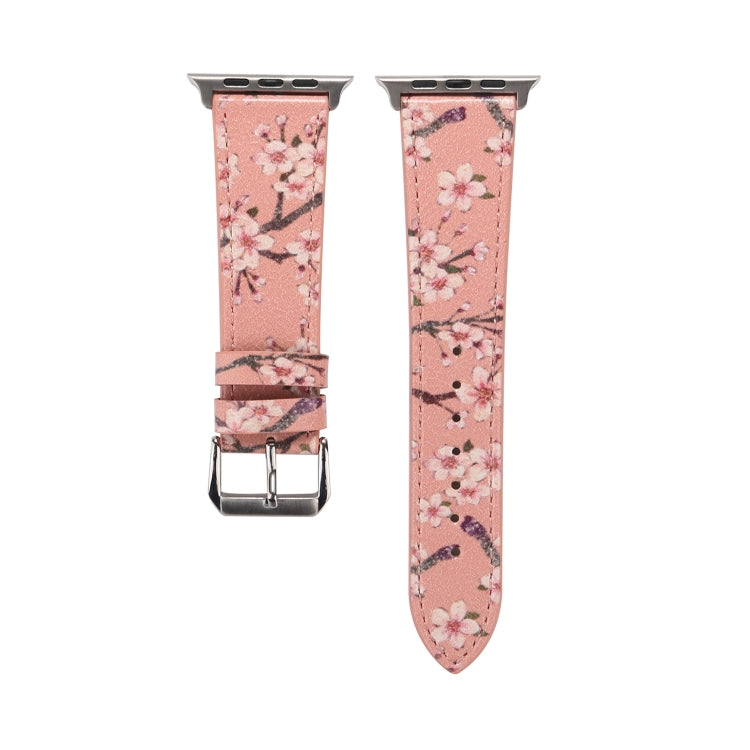 Cinturini di ricambio in pelle serie Plum per Apple Watch Series 6 e SE e 5 e 4 44 mm / 3 e 2 e 1 42 mm, For Apple Watch Ultra 49mm / Series 8&7 45mm / SE 2&6&SE&5&4 44mm / 3&2&1 42mm, For Apple Watch Series 7 45mm / 6 & SE & 5 & 4 44mm / 3 & 2 & 1 42mm