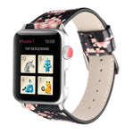 Cinturini di ricambio in pelle serie Plum per Apple Watch Series 6 e SE e 5 e 4 44 mm / 3 e 2 e 1 42 mm, For Apple Watch Ultra 49mm / Series 8&7 45mm / SE 2&6&SE&5&4 44mm / 3&2&1 42mm, For Apple Watch Series 7 45mm / 6 & SE & 5 & 4 44mm / 3 & 2 & 1 42mm