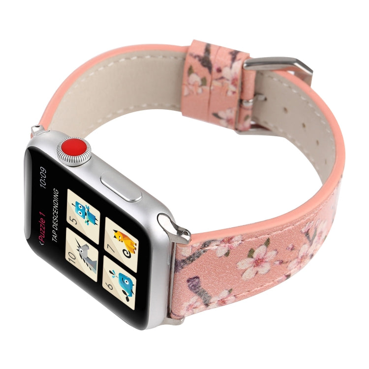 Cinturini di ricambio in pelle serie Plum per Apple Watch Series 6 e SE e 5 e 4 40 mm / 3 e 2 e 1 38 mm, For Apple Watch Series 8&7 41mm / SE 2&6&SE&5&4 40mm / 3&2&1 38mm, For Apple Watch Series 7 41mm / 6 & SE & 5 & 4 40mm / 3 & 2 & 1 38mm