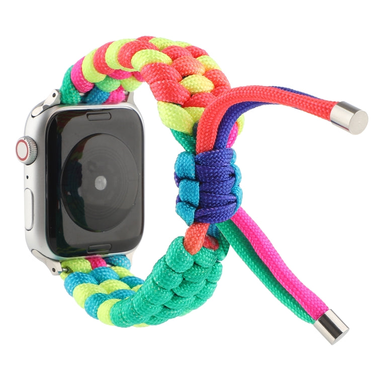 Cinturino arcobaleno con cavo a ombrello per Apple Watch Series 6 e SE e 5 e 4 40 mm / 3 e 2 e 1 38 mm, For Apple Watch Series 8&7 41mm / SE 2&6&SE&5&4 40mm / 3&2&1 38mm, For Apple Watch Series 7 41mm / 6 & SE & 5 & 4 40mm / 3 & 2 & 1 38mm