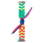 Cinturino arcobaleno con cavo a ombrello per Apple Watch Series 6 e SE e 5 e 4 40 mm / 3 e 2 e 1 38 mm, For Apple Watch Series 8&7 41mm / SE 2&6&SE&5&4 40mm / 3&2&1 38mm, For Apple Watch Series 7 41mm / 6 & SE & 5 & 4 40mm / 3 & 2 & 1 38mm