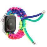 Cinturino arcobaleno con cavo a ombrello per Apple Watch Series 6 e SE e 5 e 4 40 mm / 3 e 2 e 1 38 mm, For Apple Watch Series 8&7 41mm / SE 2&6&SE&5&4 40mm / 3&2&1 38mm, For Apple Watch Series 7 41mm / 6 & SE & 5 & 4 40mm / 3 & 2 & 1 38mm