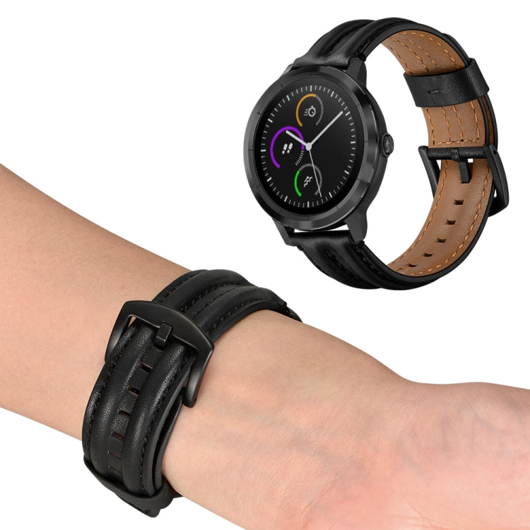 Per Garmin Vivoactive3 / Vivomove HR cinturino da polso di ricambio a doppia chiglia