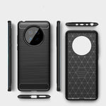 Custodia in TPU in fibra di carbonio con trama spazzolata, For Huawei P Smart 2021, For Huawei Honor 30S, For Huawei Mate 40 Pro, For Huawei Mate 40, For Huawei Honor 9X Lite