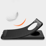 Custodia in TPU in fibra di carbonio con trama spazzolata, For Huawei P Smart 2021, For Huawei Honor 30S, For Huawei Mate 40 Pro, For Huawei Mate 40, For Huawei Honor 9X Lite