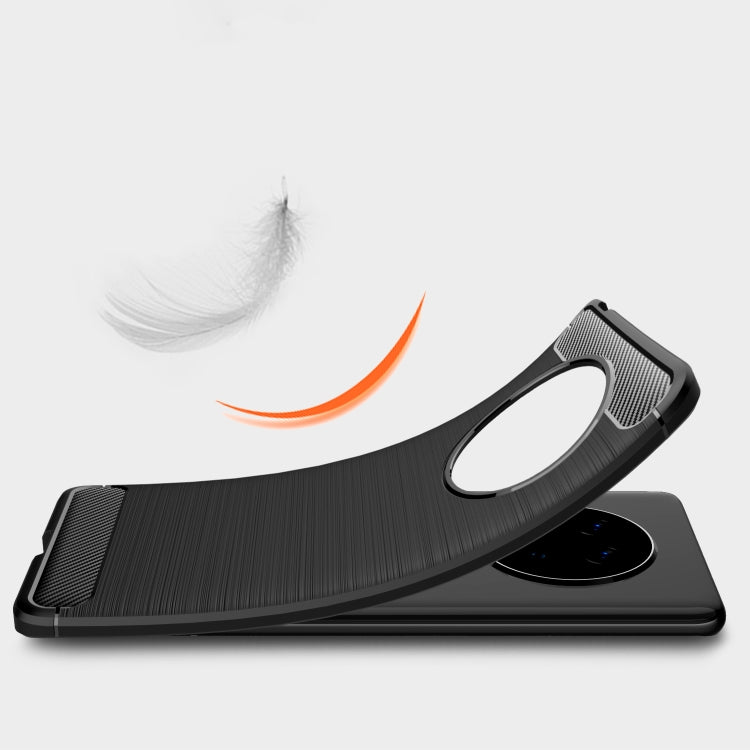 Custodia in TPU in fibra di carbonio con trama spazzolata, For Huawei P Smart 2021, For Huawei Honor 30S, For Huawei Mate 40 Pro, For Huawei Mate 40, For Huawei Honor 9X Lite