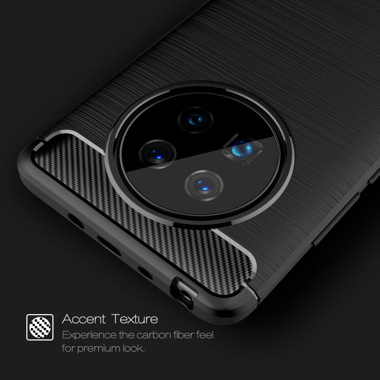 Custodia in TPU in fibra di carbonio con trama spazzolata, For Huawei P Smart 2021, For Huawei Honor 30S, For Huawei Mate 40 Pro, For Huawei Mate 40, For Huawei Honor 9X Lite