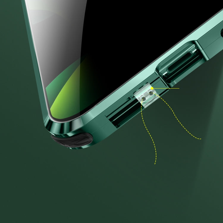 Custodia vetro temperato con struttura metallica per iPhone 11 e