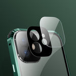 Custodia vetro temperato con struttura metallica per iPhone 11 e