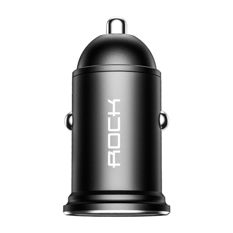 ROCK H11 4.8A 24W Mini Caricabatteria da Auto Dual USB, H11