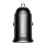 ROCK H11 4.8A 24W Mini Caricabatteria da Auto Dual USB, H11