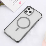 Placcatura laser laterale dritta Custodia Magsafe antiurto in TPU trasparente a copertura totale, For iPhone 12 mini, For iPhone 12 Pro, For iPhone 12 Pro Max