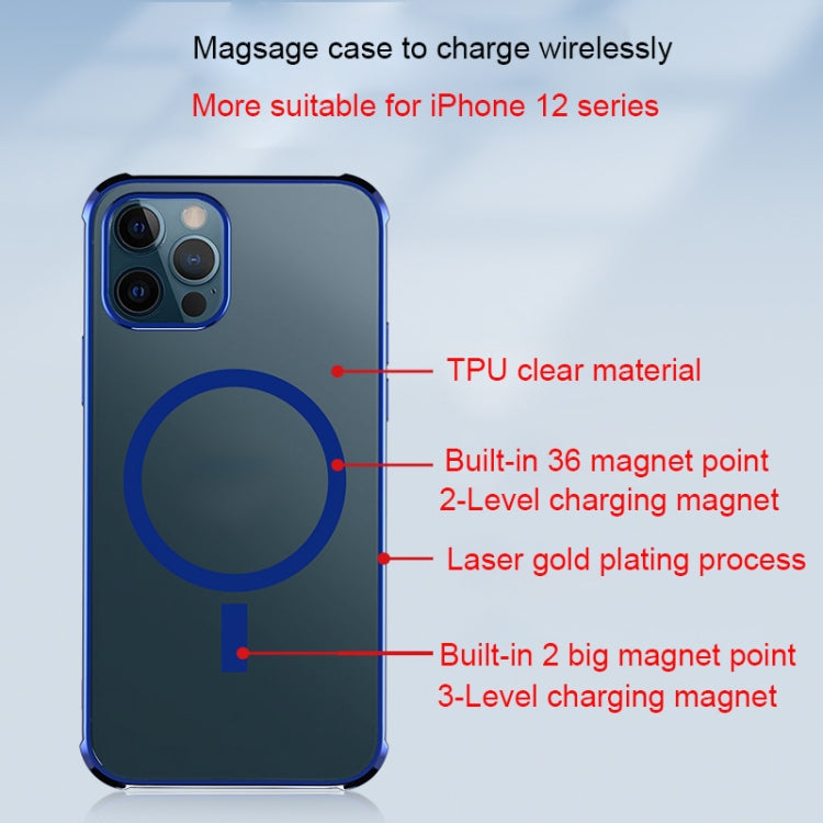 Custodia TPU trasparente con placcatura laser per iPhone 12 Pro M