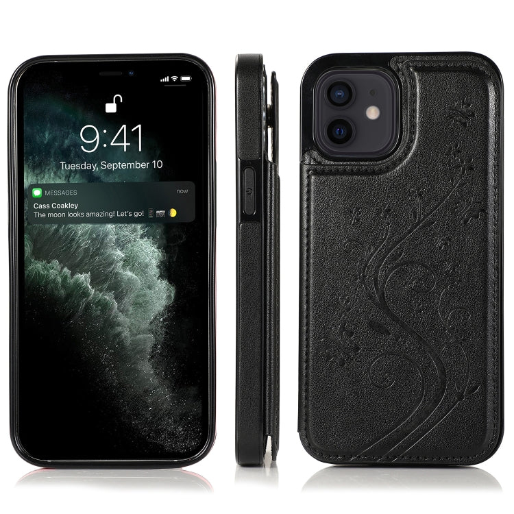Custodia Farfalle Fiori per iPhone 12 mini e 12 Pro