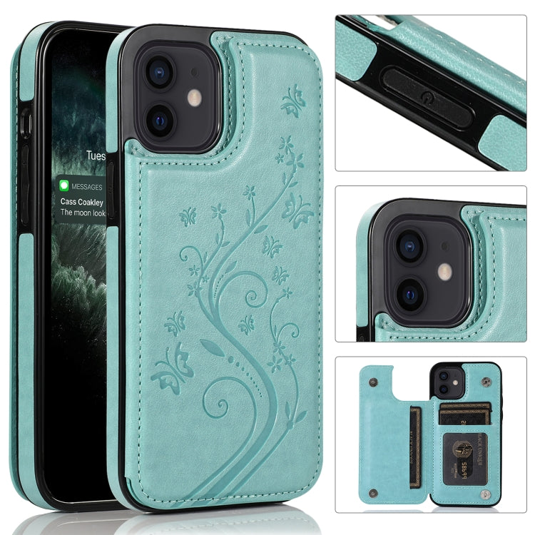 Custodia Farfalle Fiori per iPhone 12 mini e 12 Pro
