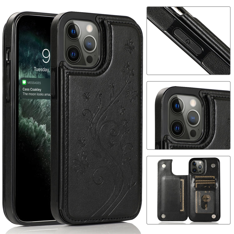 Custodia Farfalle Fiori per iPhone 12 mini e 12 Pro