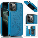 Custodia Farfalle Fiori per iPhone 12 mini e 12 Pro