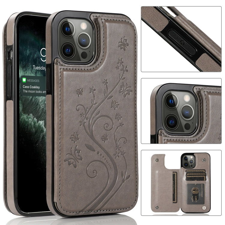 Custodia Farfalle Fiori per iPhone 12 mini e 12 Pro