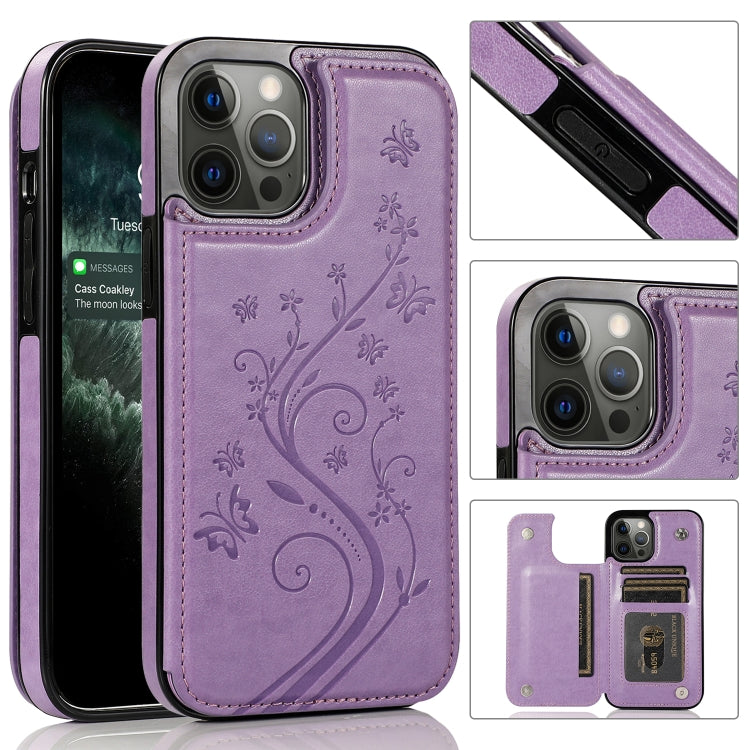 Custodia Farfalle Fiori per iPhone 12 mini e 12 Pro