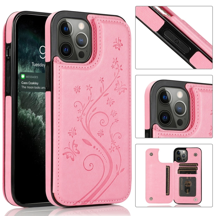 Custodia Farfalle Fiori per iPhone 12 mini e 12 Pro