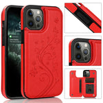 Custodia Farfalle Fiori per iPhone 12 mini e 12 Pro