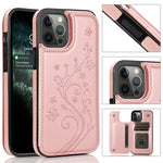 Custodia Farfalle Fiori per iPhone 12 mini e 12 Pro