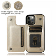 Farfalle fiori doppia fibbia PU + custodia protettiva in TPU con supporto e slot per schede e cornice per foto, For iPhone 12 Pro Max