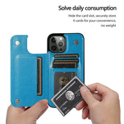 Farfalle fiori doppia fibbia PU + custodia protettiva in TPU con supporto e slot per schede e cornice per foto, For iPhone 12 Pro Max