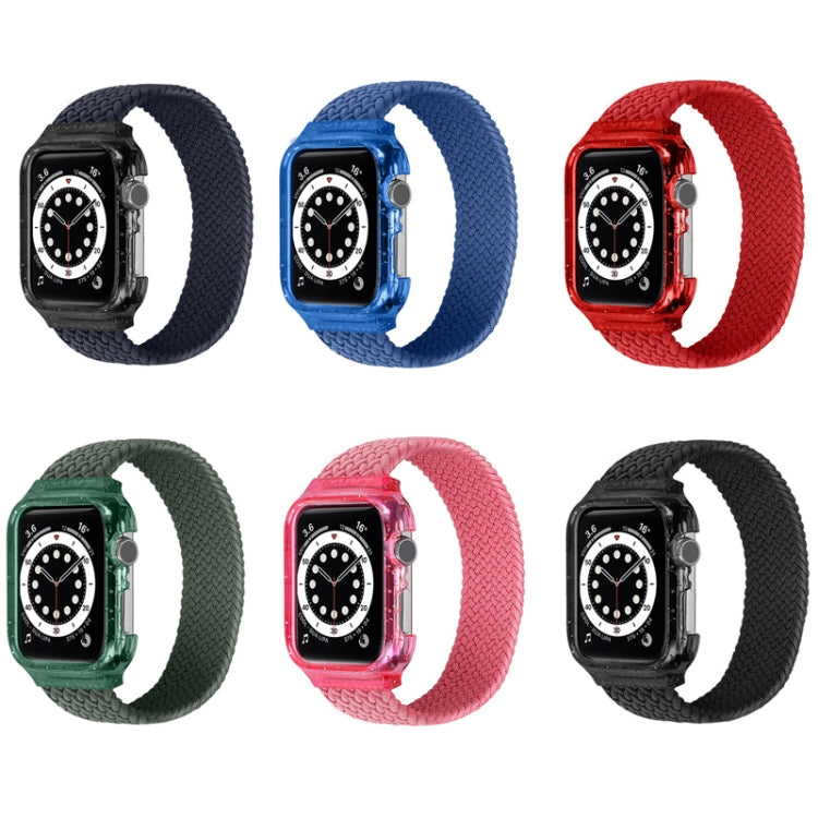 Cinturini per cinturino da polso di ricambio in tessuto con telaio per Apple Watch Series 6 e SE e 5 e 4 44 mm / 3 e 2 e 1 42 mm, 128mm, 135mm, 140mm, 145mm