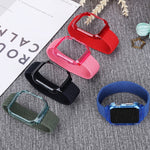 Cinturini per cinturino da polso di ricambio in tessuto con telaio per Apple Watch Series 6 e SE e 5 e 4 44 mm / 3 e 2 e 1 42 mm, 128mm, 135mm, 140mm, 145mm