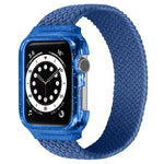 Cinturini per cinturino da polso di ricambio in tessuto con telaio per Apple Watch Series 6 e SE e 5 e 4 44 mm / 3 e 2 e 1 42 mm, 128mm, 135mm, 140mm, 145mm